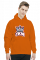 Czarna bluza z kapturem TKM