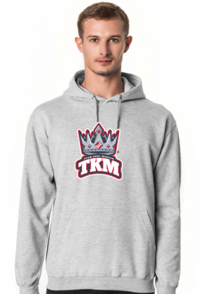 Czarna bluza z kapturem TKM