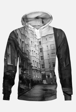 Uliczka w Londynie Bluza z kapturem