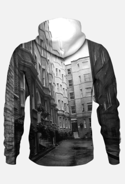 Uliczka w Londynie Bluza z kapturem