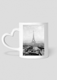 Kubek serce - miasto Paryż, wieża Eiffla
