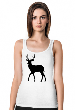 Koszulka na ramiączkach z jeleniem