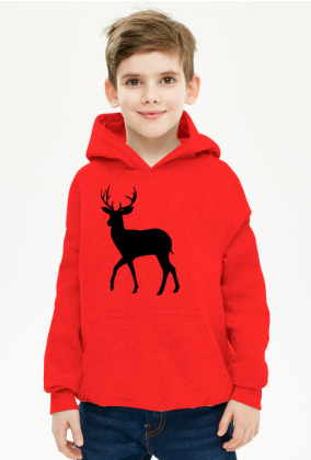 Bluza z kapturem z jeleniem (dla chłopca)