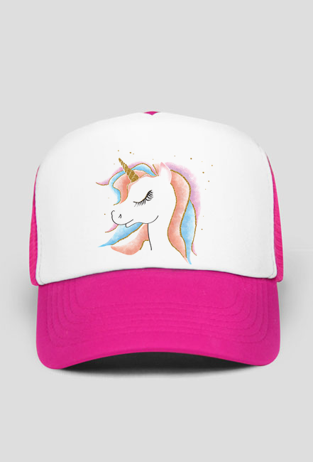Czapka z daszkiem z jednorożcem