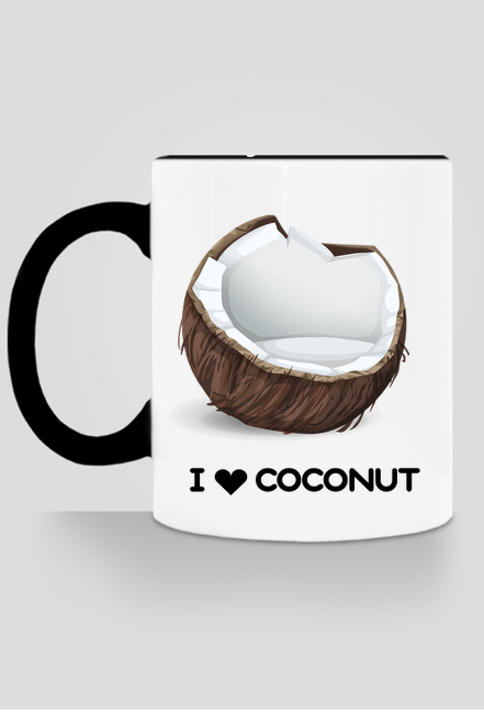 Kubek z kokosem I love coconut