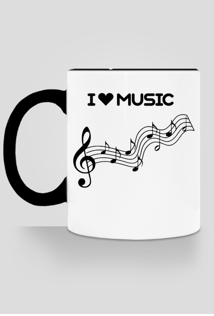 Kubek dla muzyka I love music