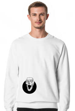 Bluza męska z krzyczącą czaszką