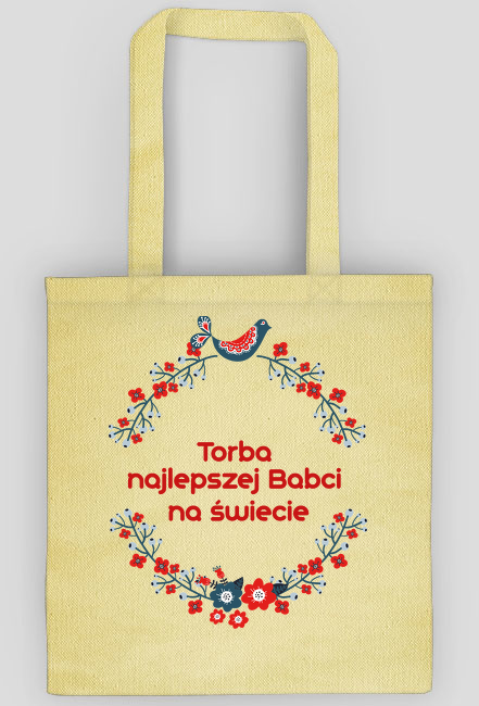 Torba najlepszej babci na świecie (kolor żółty)