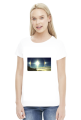 Koszulka damska z naszym logo oraz grafiką niebocentryzmu