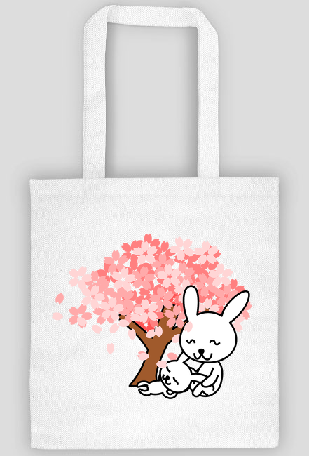 Torba bawełniana z misiami (biała)