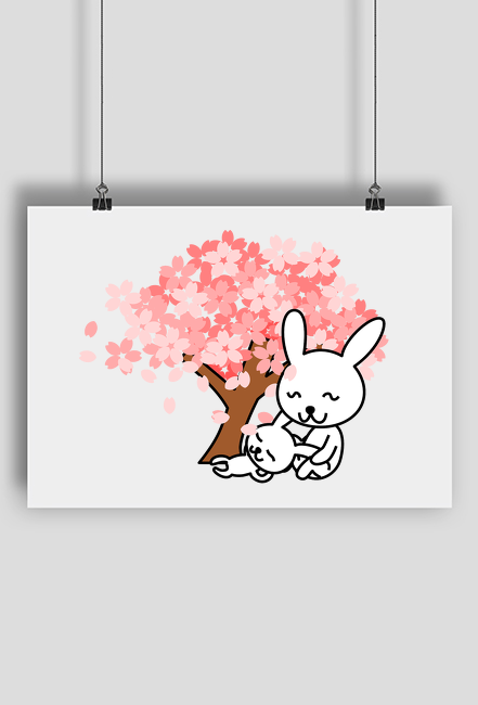 Plakat dla dziecka z misiami