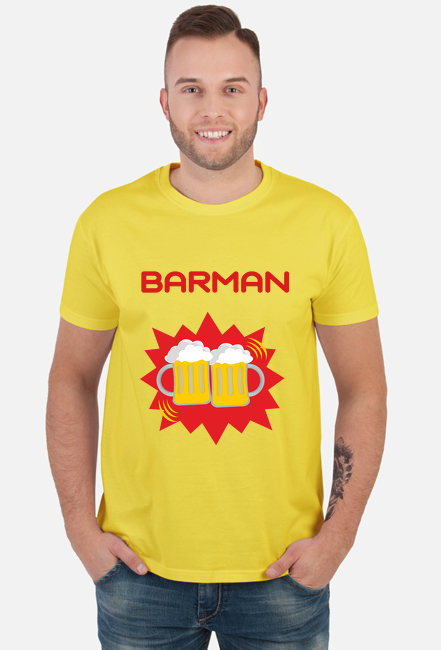 Koszulka dla barmana (kolor żółty)