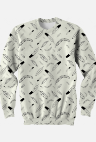 Bluza we wzory (pióra)