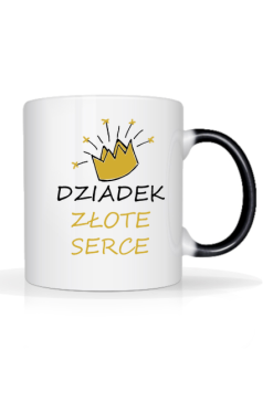 Kubek magiczny "Dziadek Złote Serce"