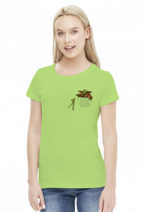 Baby Yoda Mandalorian Kieszeń Frog Żaba damska