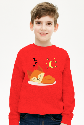 Śpiący lis chłopczyk piżama ciepła