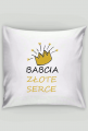 Poszewka na poduszkę "Babcia Złote Serce"