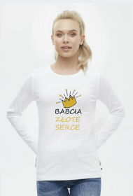 Koszulka z długim rękawem "Babcia Złote Serce"