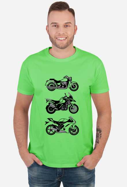 3 motorcykle koszulka