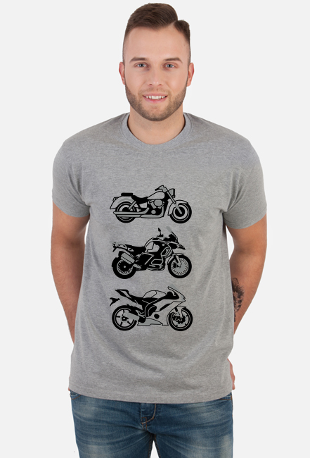 3 motorcykle koszulka