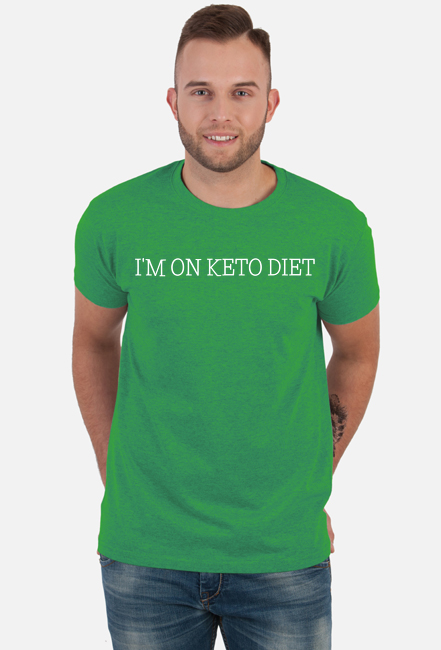 I'm on keto diet - jestem na diecie keto - koszulka męska