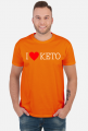 I love keto - dieta ketogeniczna - koszulka męska