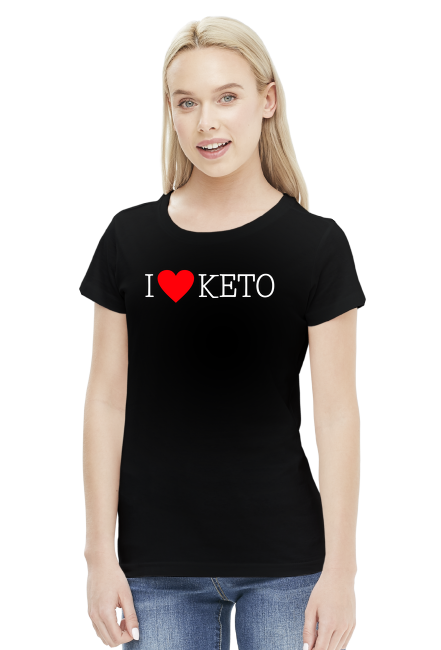 I love keto - koszulka damska - dieta ketogeniczna