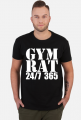 GYM RAT 24/7 365 SIŁOWNIA FITNESS TRENING T-SHIRT KOLOR