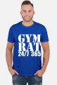 GYM RAT 24/7 365 SIŁOWNIA FITNESS TRENING T-SHIRT KOLOR