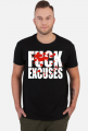 FUCK EXCUSES MOTYWACJA TRENING SIŁOWNIA KOLORY
