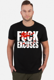 FUCK EXCUSES MOTYWACJA TRENING SIŁOWNIA KOLORY