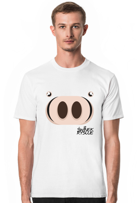 Świnek Rysuje - T-Shirt - Męski - Promo!