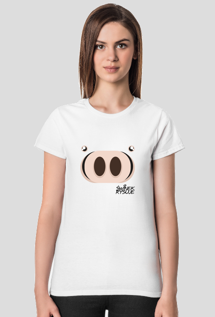 Świnek Rysuje - T-Shirt - Damski - Promo!