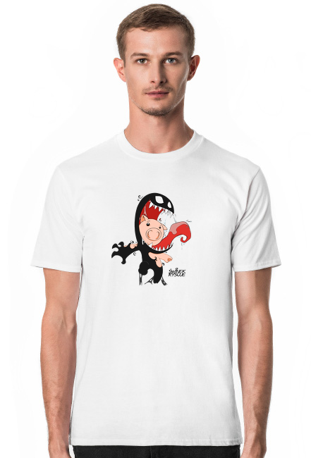 Świnek Rysuje - T-shirt - Męski - Śvinom