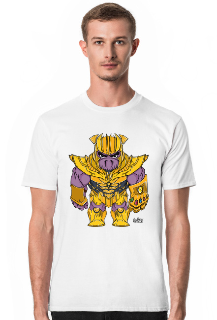 Świnek Rysuje - T-Shirt - Męski - Świnos