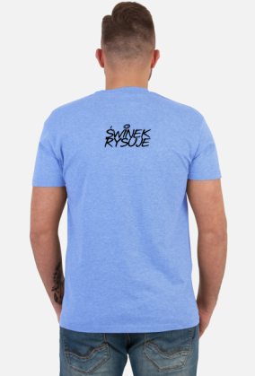 Świnek Rysuje - T-Shirt - Męski - Promo Double