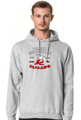 Skoki narciarskie - bluza męska z kapturem - Polscy skoczkowie są najlepsi