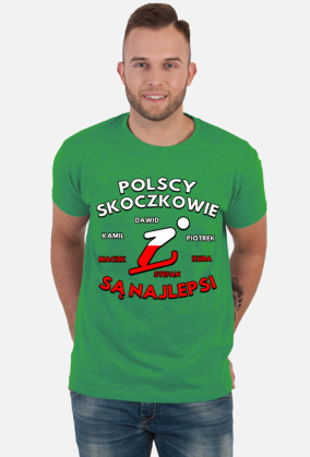 Skoki narciarskie - koszulka męska - Polscy skoczkowie są najlepsi