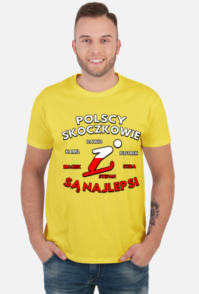 Skoki narciarskie - koszulka męska - Polscy skoczkowie są najlepsi