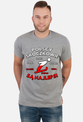 Skoki narciarskie - koszulka męska - Polscy skoczkowie są najlepsi
