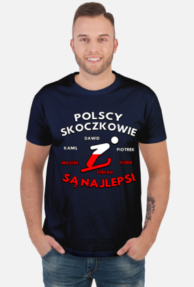 Skoki narciarskie - koszulka męska - Polscy skoczkowie są najlepsi