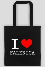 I love Falenica czarna torba