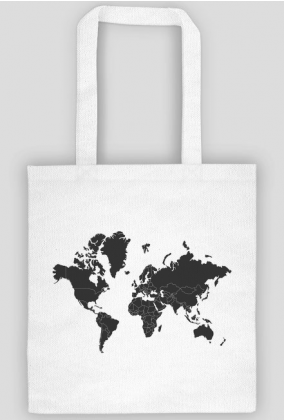 Mapa świata - eko torba
