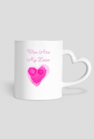 Kubek z uchem w kształcie serca "You Are My Love"