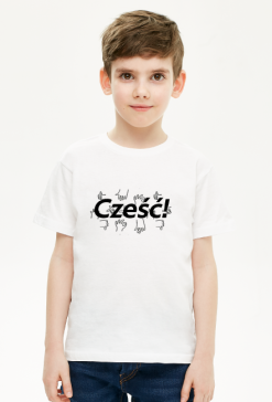 Koszulka dziecięca - Cześć
