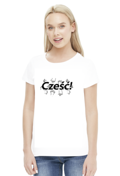 Koszulka damska - Cześć!