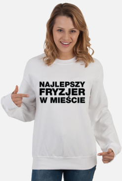 Najlepszy Fryzjer Bluza Damska Biała
