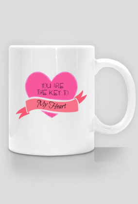 Kubek "You are the key to my heart"