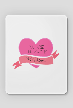 Podkładka pod myszkę "You are the key to my heart"