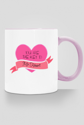 Kubek "You are the key to my heart"